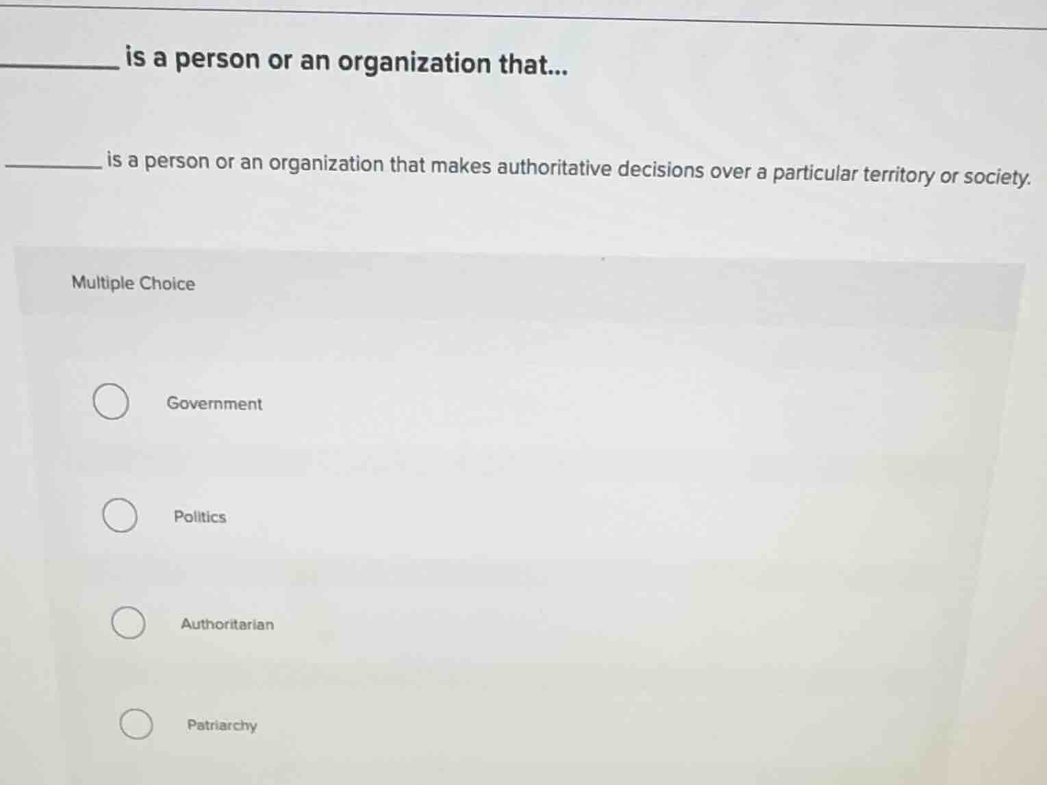 ______ is a person or an organization that makes authoritative decision…