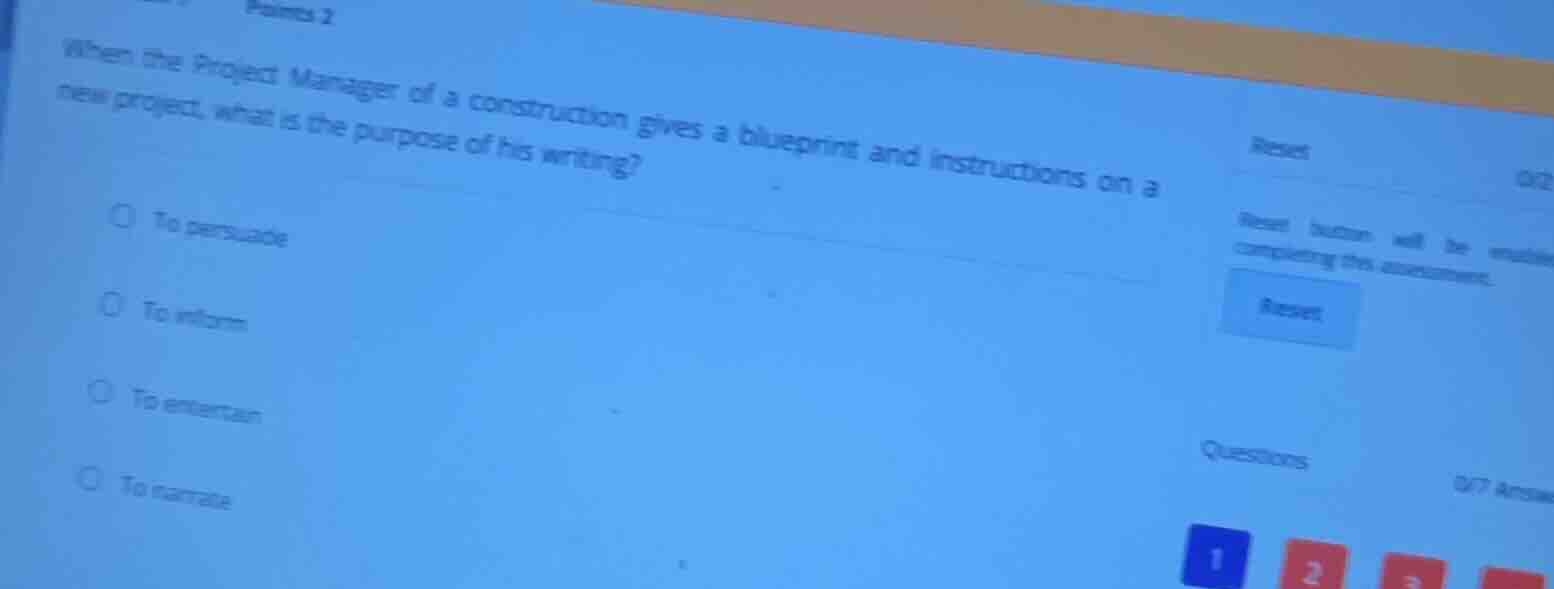 points 2 when the project manager of a construction gives a blueprint a…