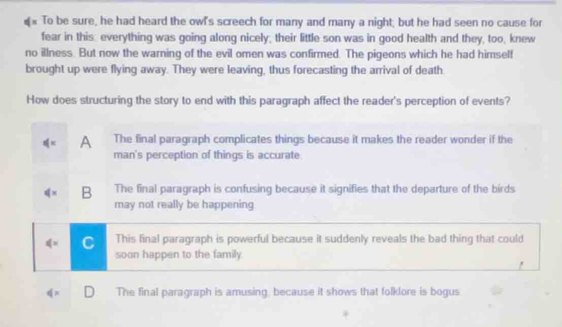 to be sure, he had heard the owls screech for many and many a night, bu…