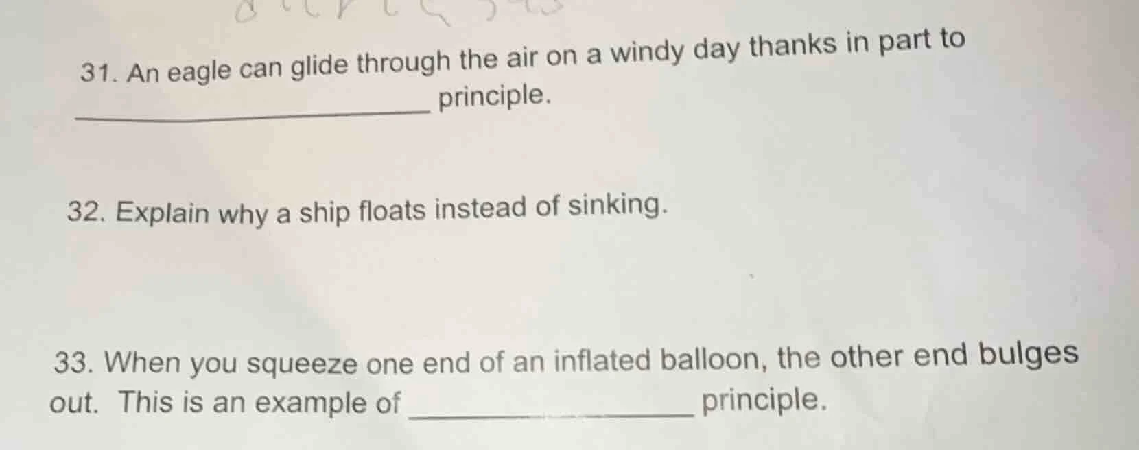 31. an eagle can glide through the air on a windy day thanks in part to…
