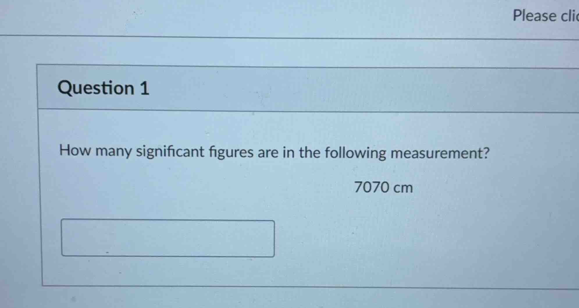 question 1 how many significant figures are in the following measuremen…