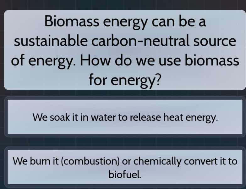 biomass energy can be a sustainable carbon - neutral source of energy. …