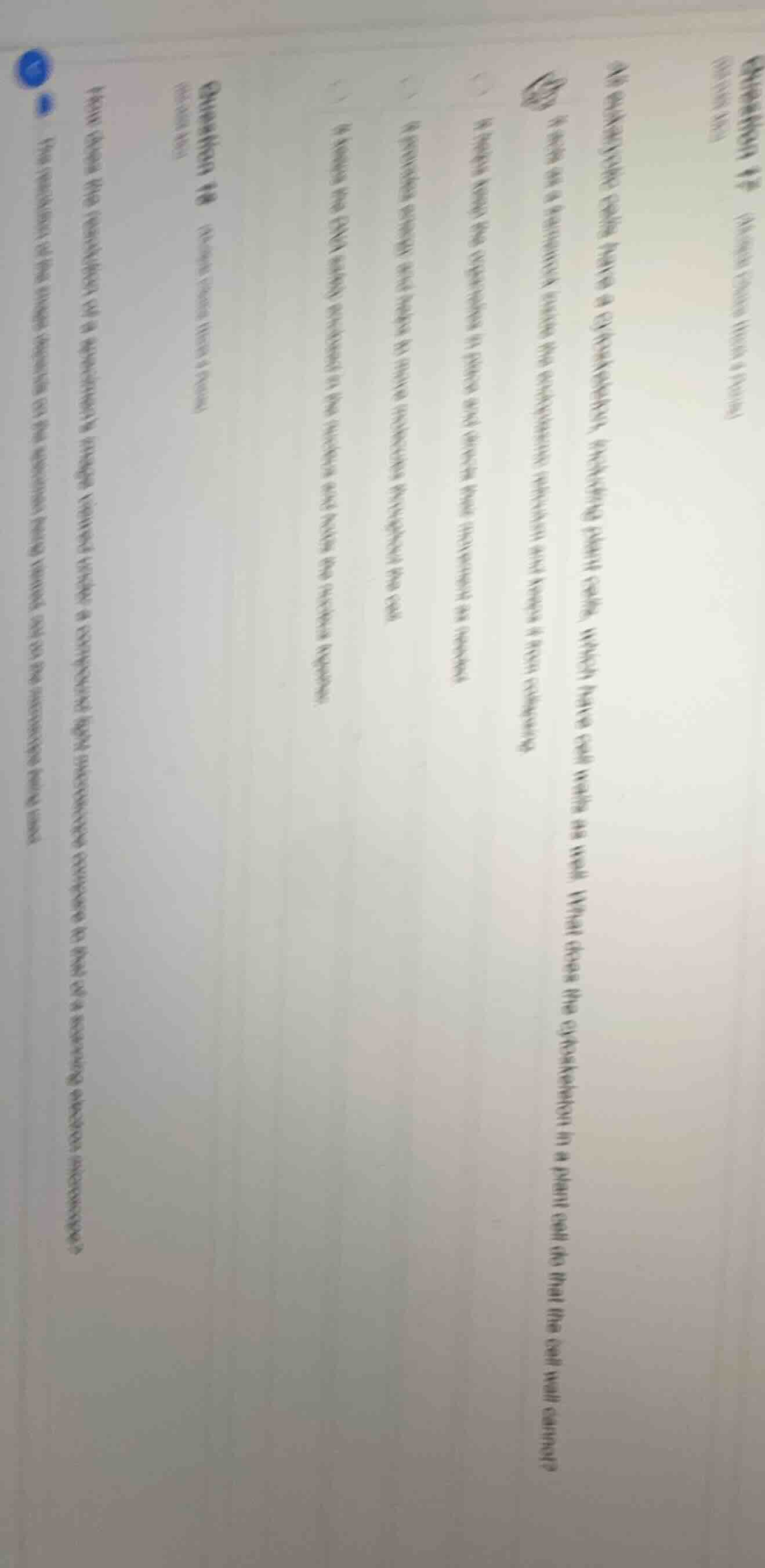 question 17 at certain times, plants have a cytokinesis - blocking plan…
