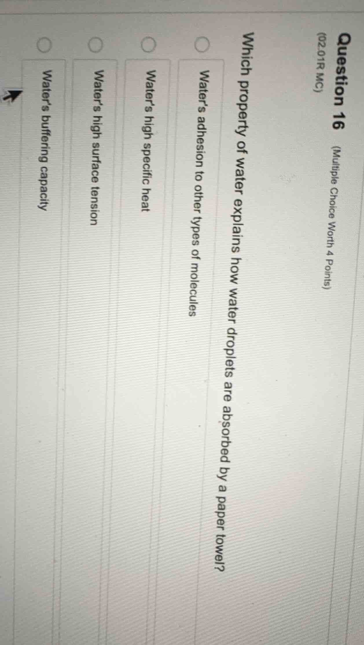 question 16 (multiple choice worth 4 points) (02.01r mc) which property…