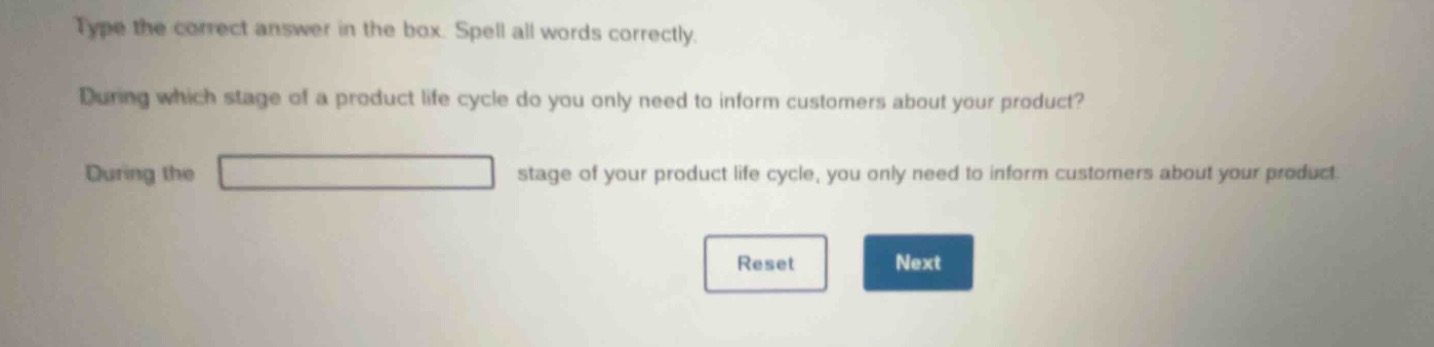 type the correct answer in the box. spell all words correctly. during w…