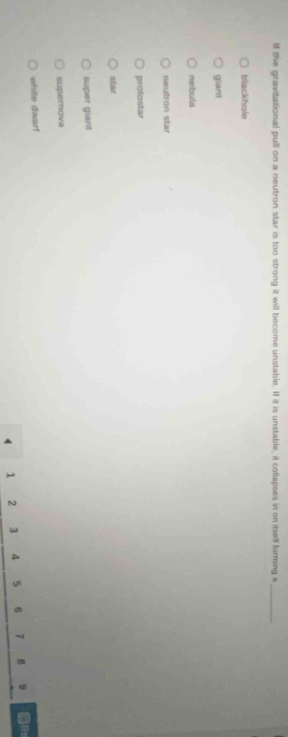 if the gravitational pull on a neutron star is too strong it will becom…