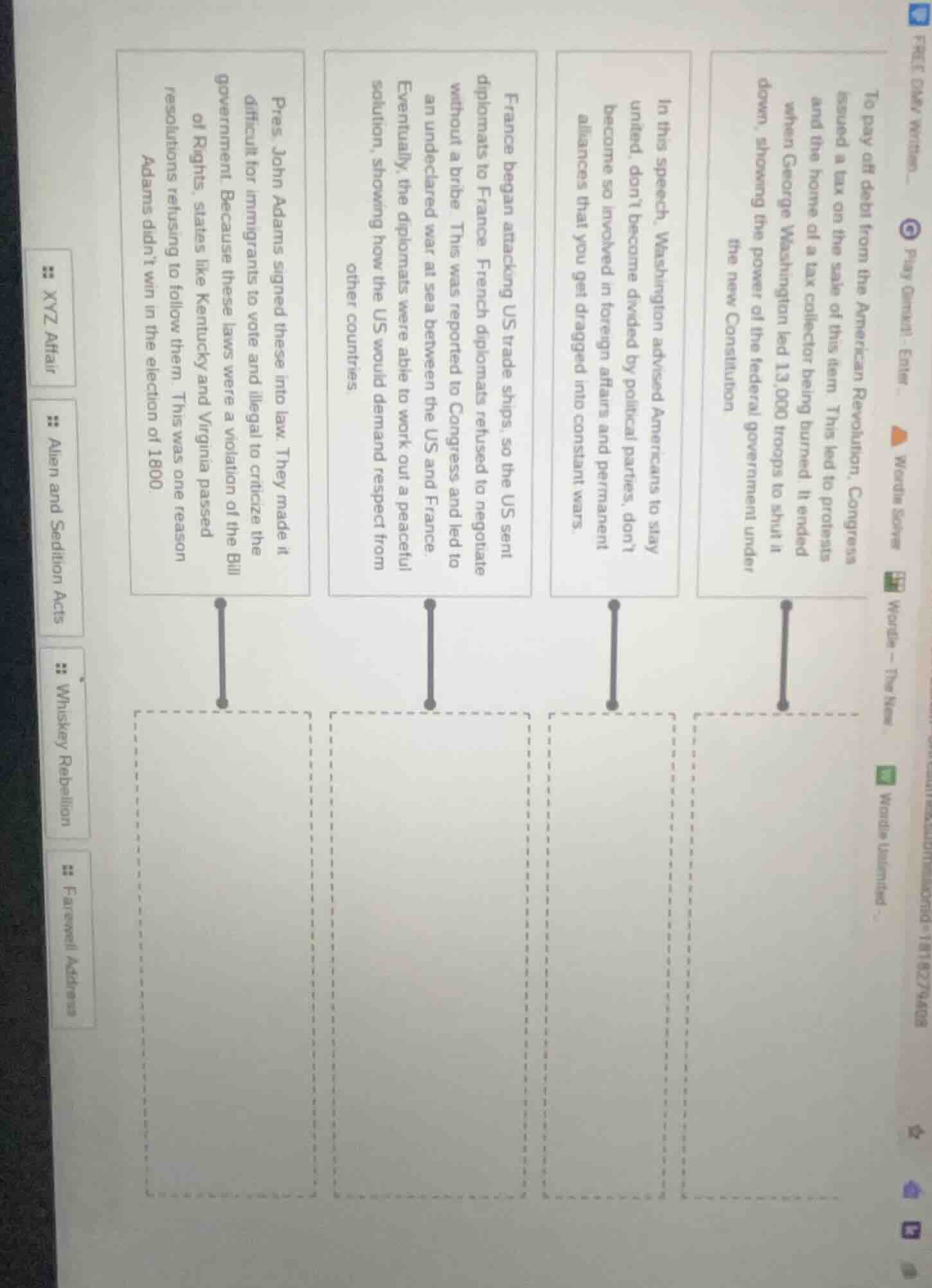 to pay off debt from the american revolution, congress issued a tax on …