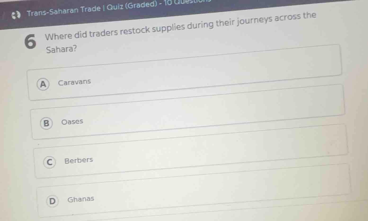 6 where did traders restock supplies during their journeys across the s…