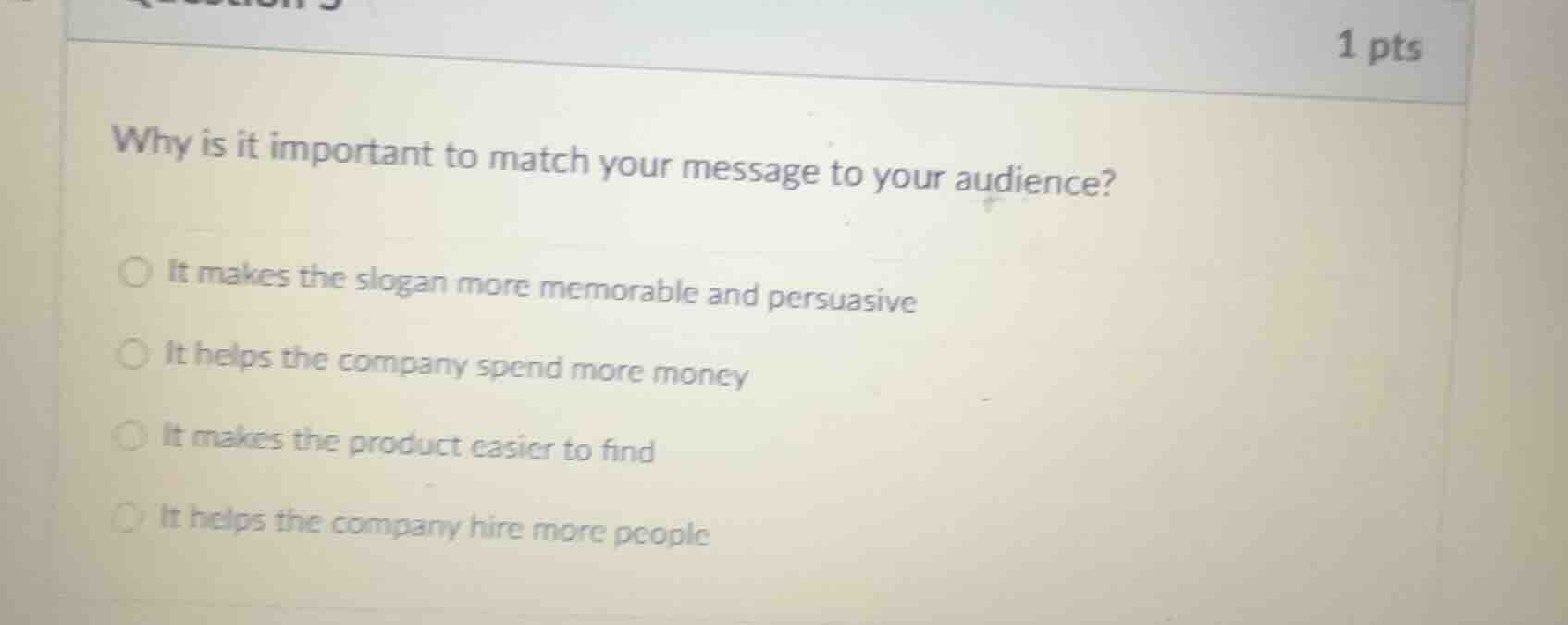 why is it important to match your message to your audience? it makes th…