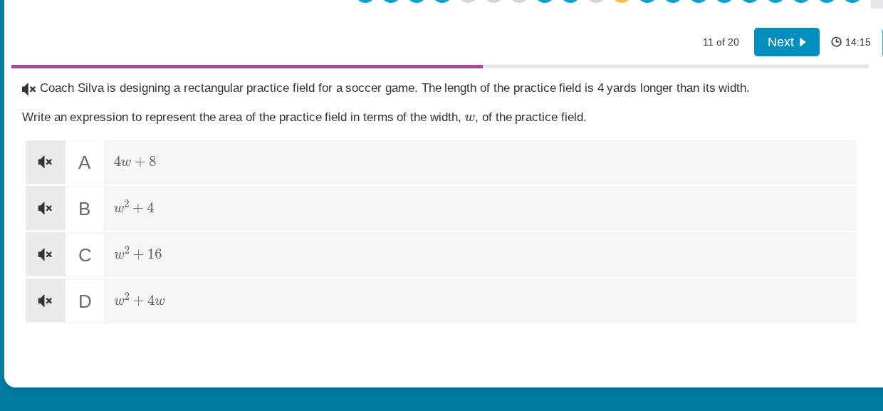 coach silva is designing a rectangular practice field for a soccer game…