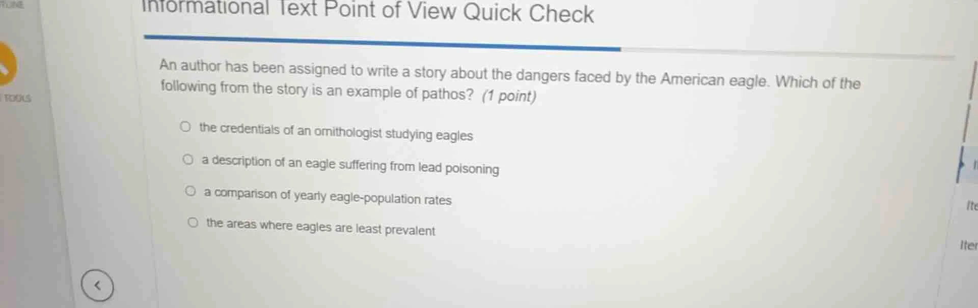 informational text point of view quick check an author has been assigne…
