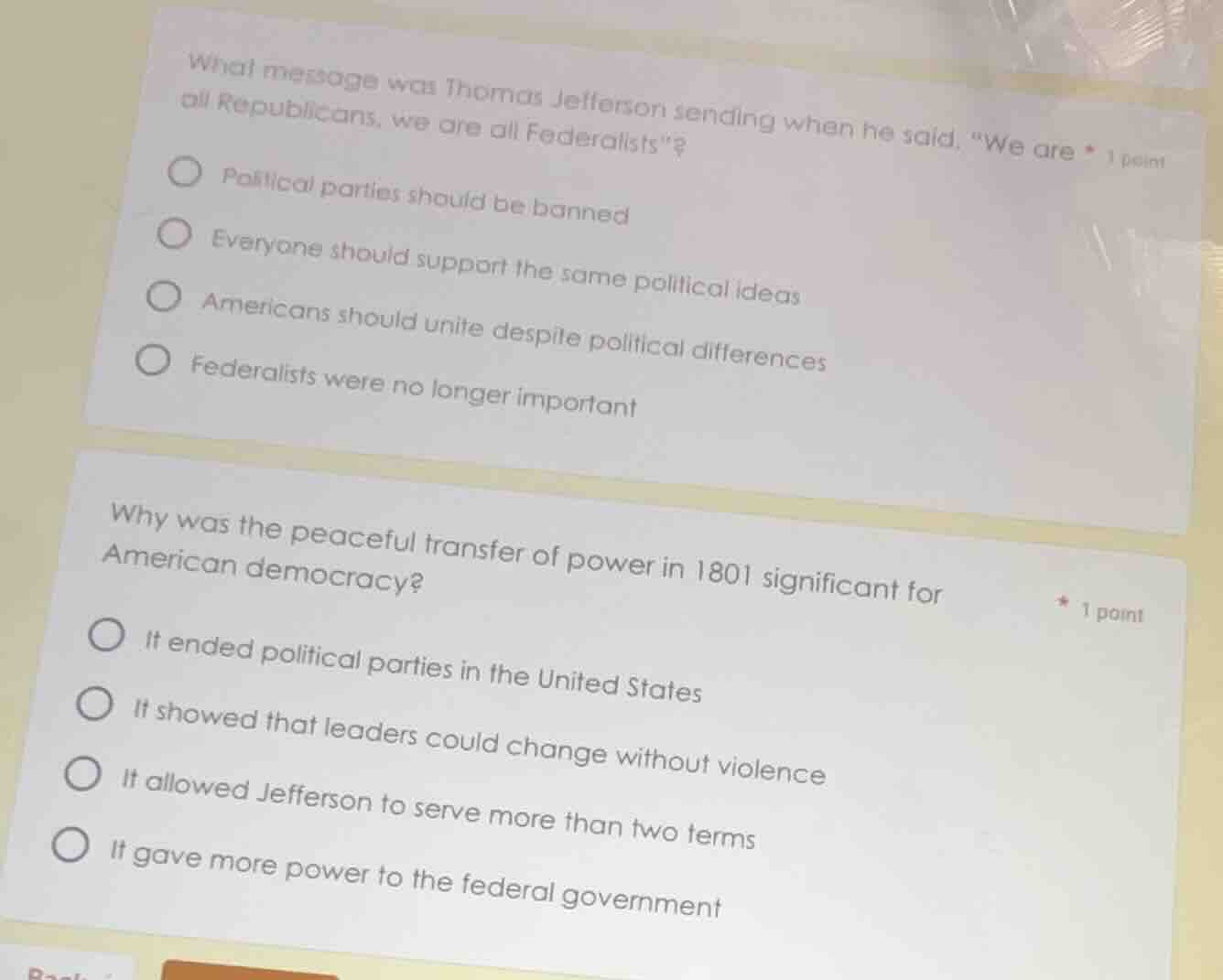 what message was thomas jefferson sending when he said, \we are all rep…