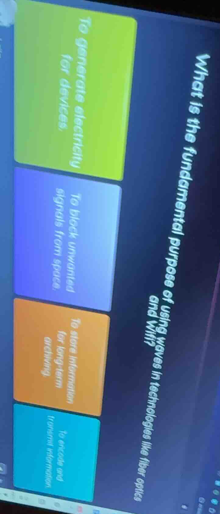 what is the fundamental purpose of using waves in technologies like fib…