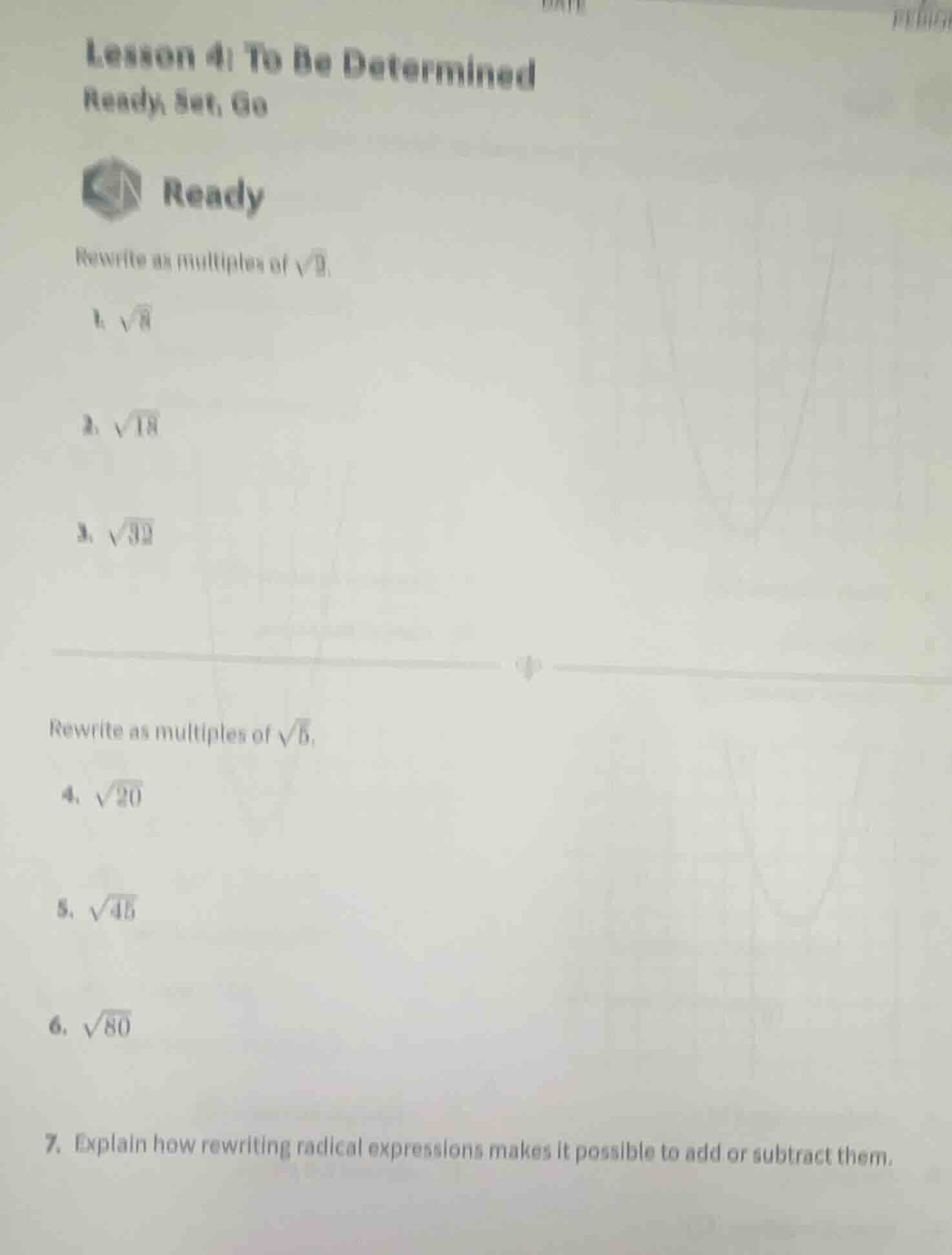 lesson 4: to be determined ready, set, go ready rewrite as multiples of…