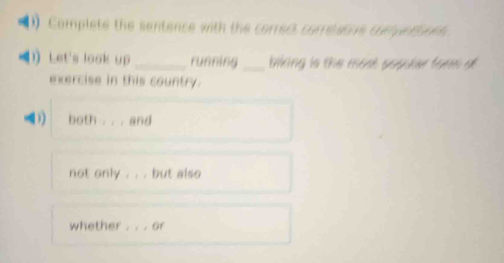 complete the sentence with the correct correlative conjunction. lets lo…
