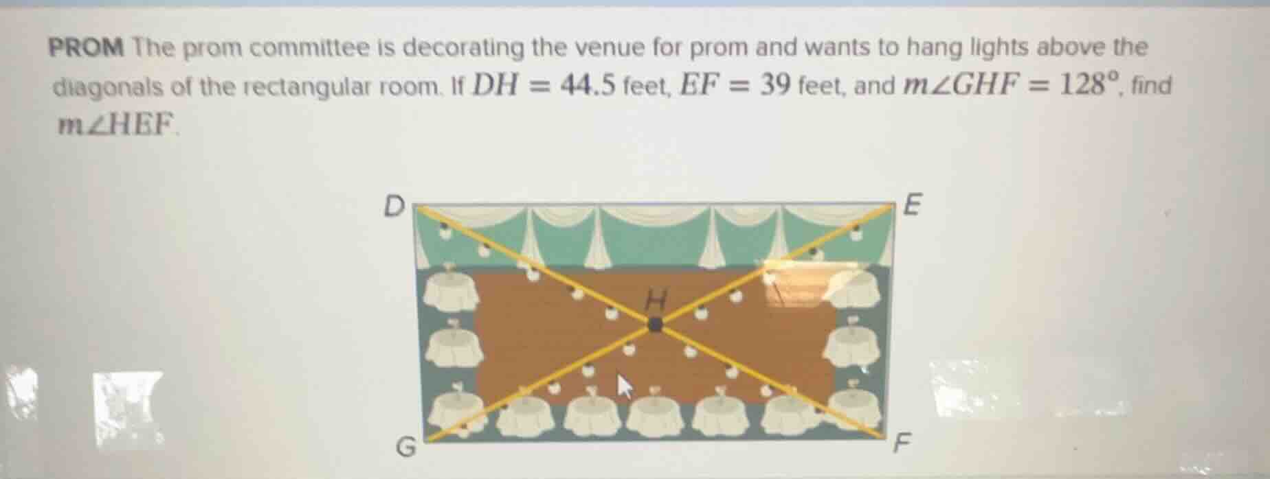 prom the prom committee is decorating the venue for prom and wants to h…