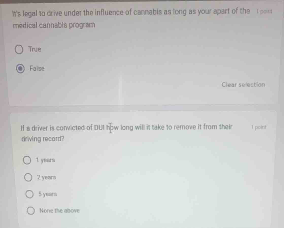 its legal to drive under the influence of cannabis as long as your apar…