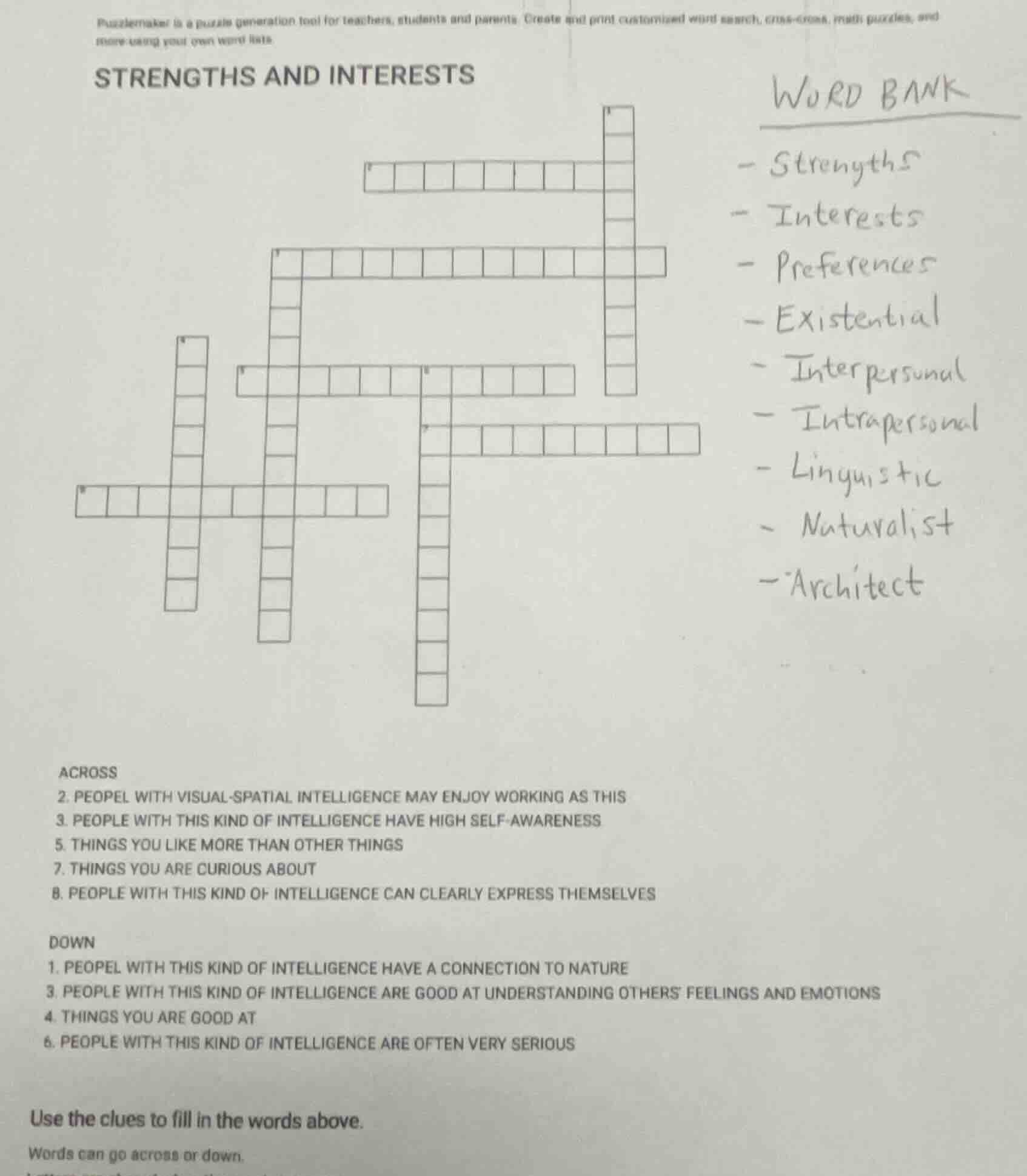 puzzlemaker is a puzzle generation tool for teachers, students and pare…