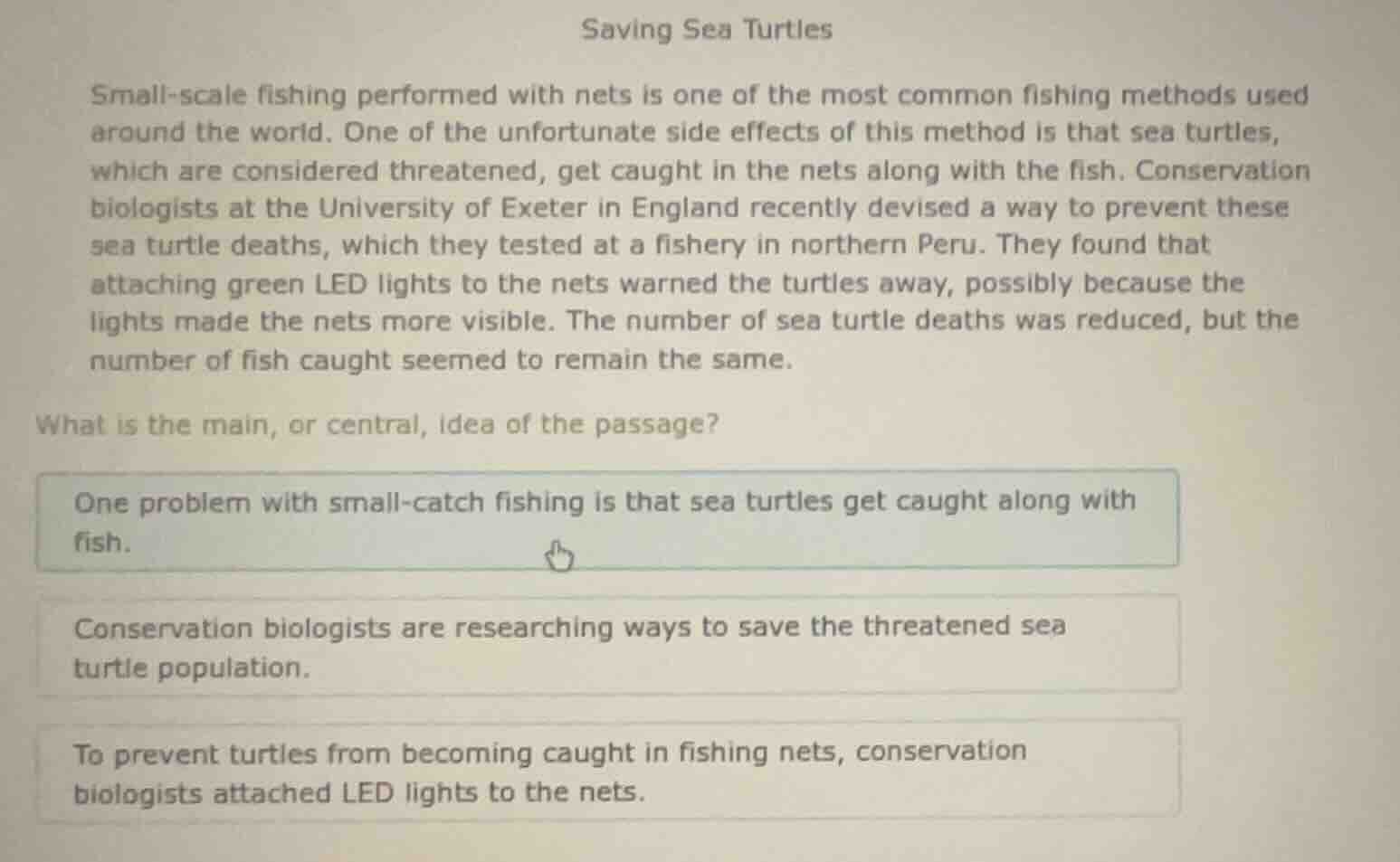 saving sea turtles small - scale fishing performed with nets is one of …