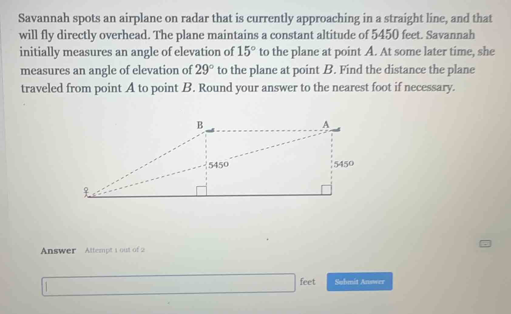savannah spots an airplane on radar that is currently approaching in a …