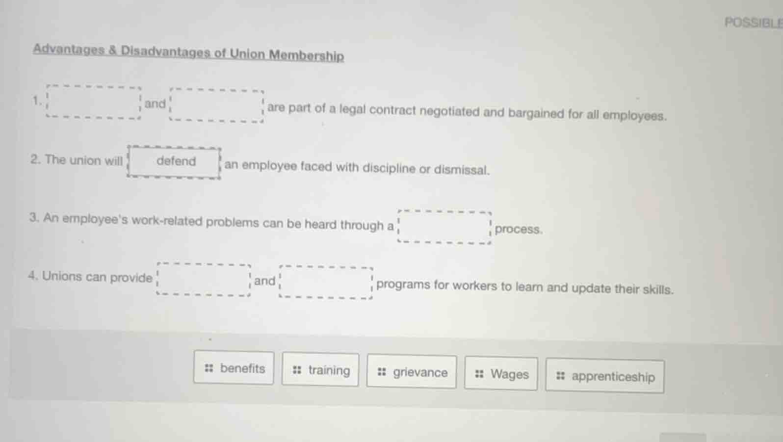 advantages & disadvantages of union membership 1. , and are part of a l…