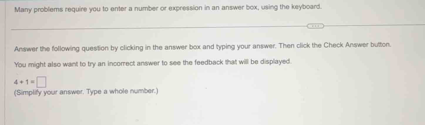 many problems require you to enter a number or expression in an answer …