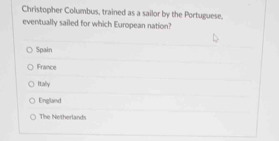 christopher columbus, trained as a sailor by the portuguese, eventually…