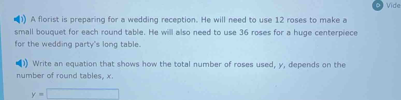 a florist is preparing for a wedding reception. he will need to use 12 …