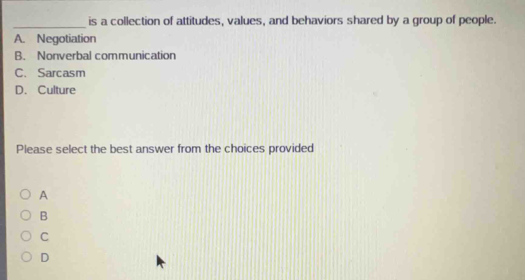______ is a collection of attitudes, values, and behaviors shared by a …