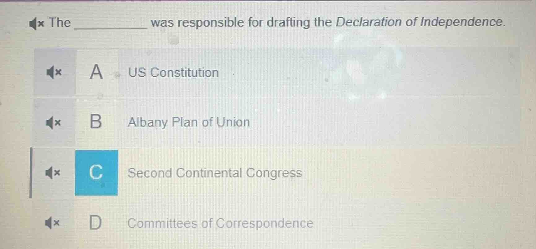 the ______ was responsible for drafting the declaration of independence…