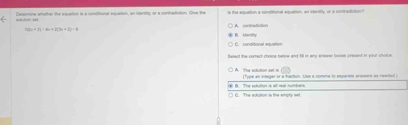 determine whether the equation is a conditional equation, an identity, …