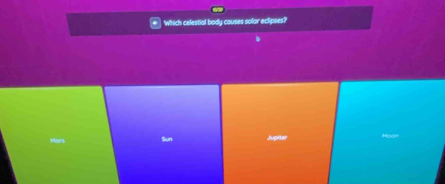 which celestial body causes solar eclipses? mars sun jupiter moon
