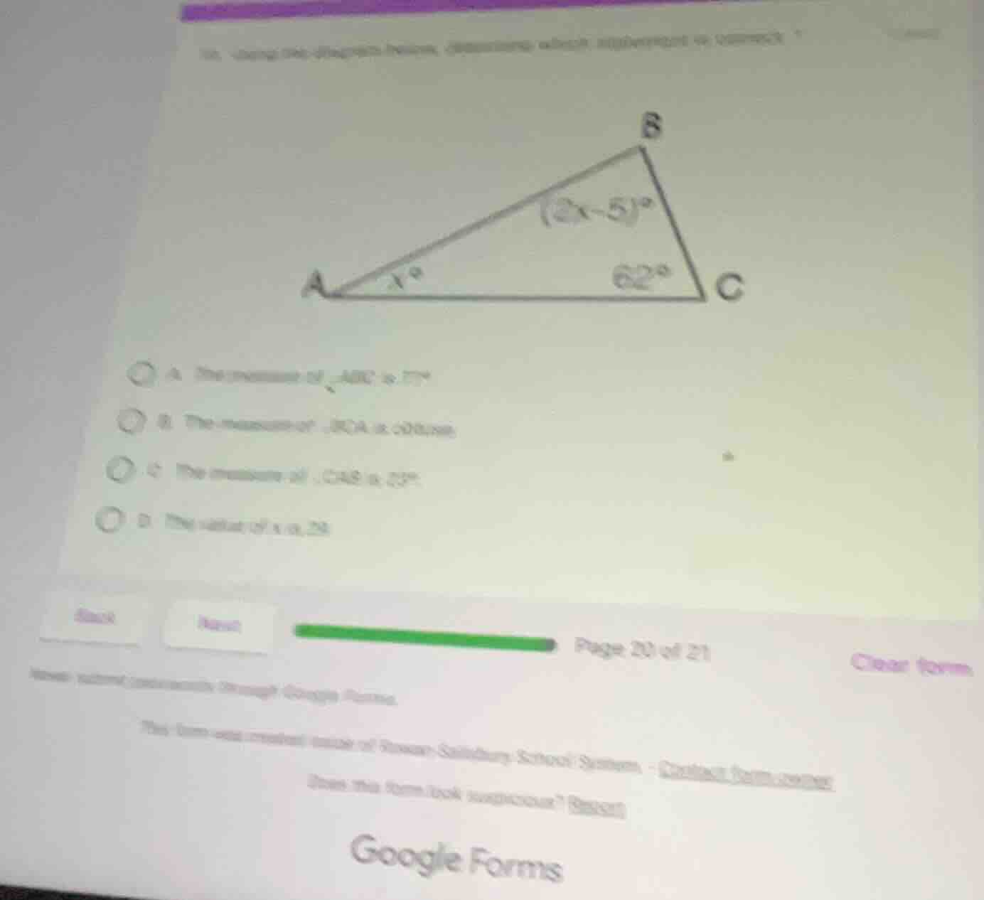 16. using the diagram below, determine which statement is correct? a. t…