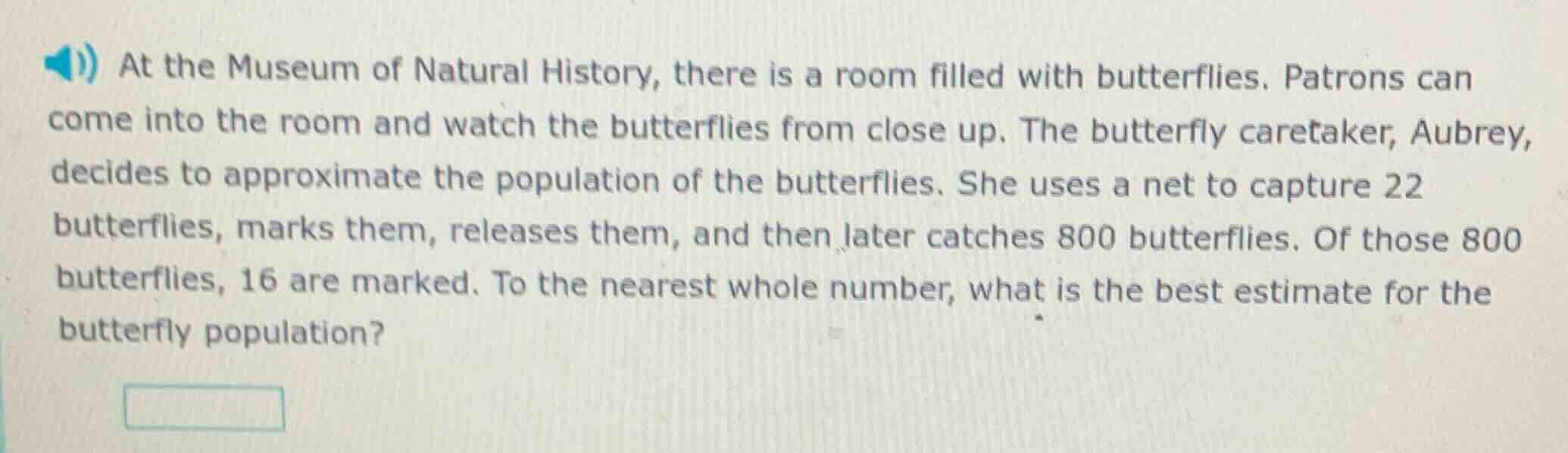 at the museum of natural history, there is a room filled with butterfli…