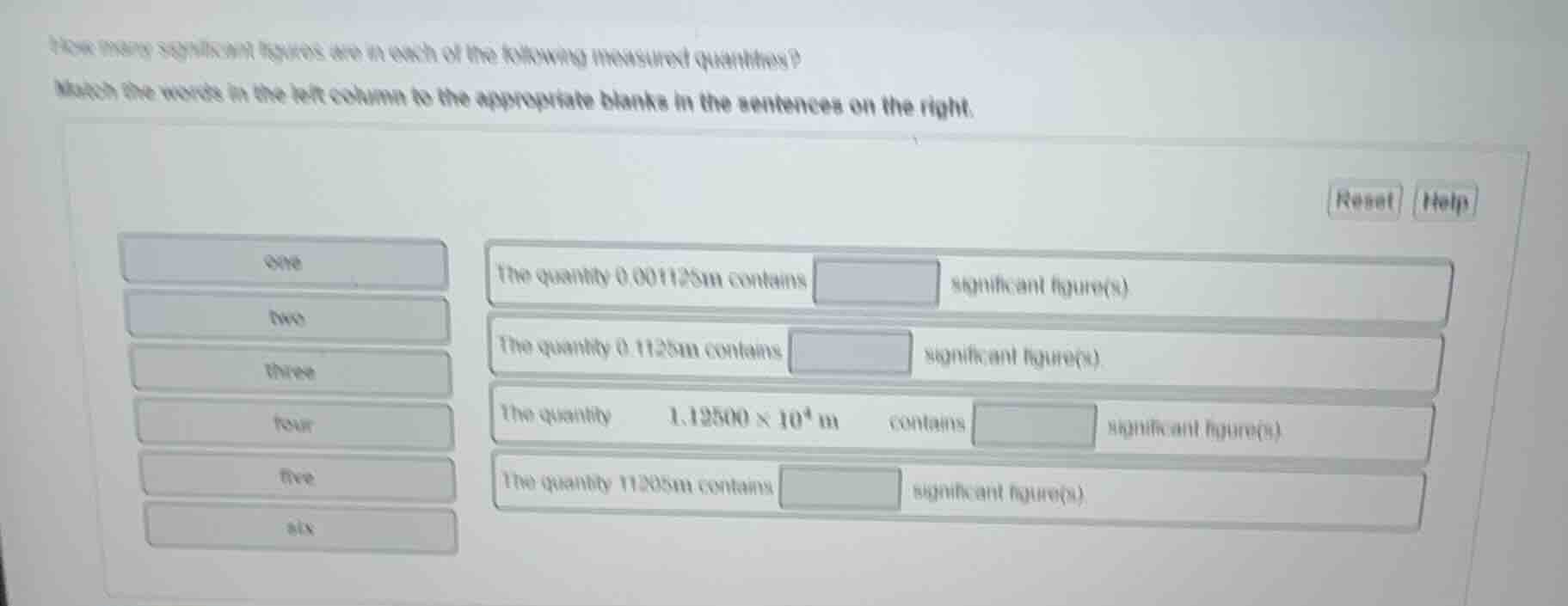 how many significant figures are in each of the following measured quan…