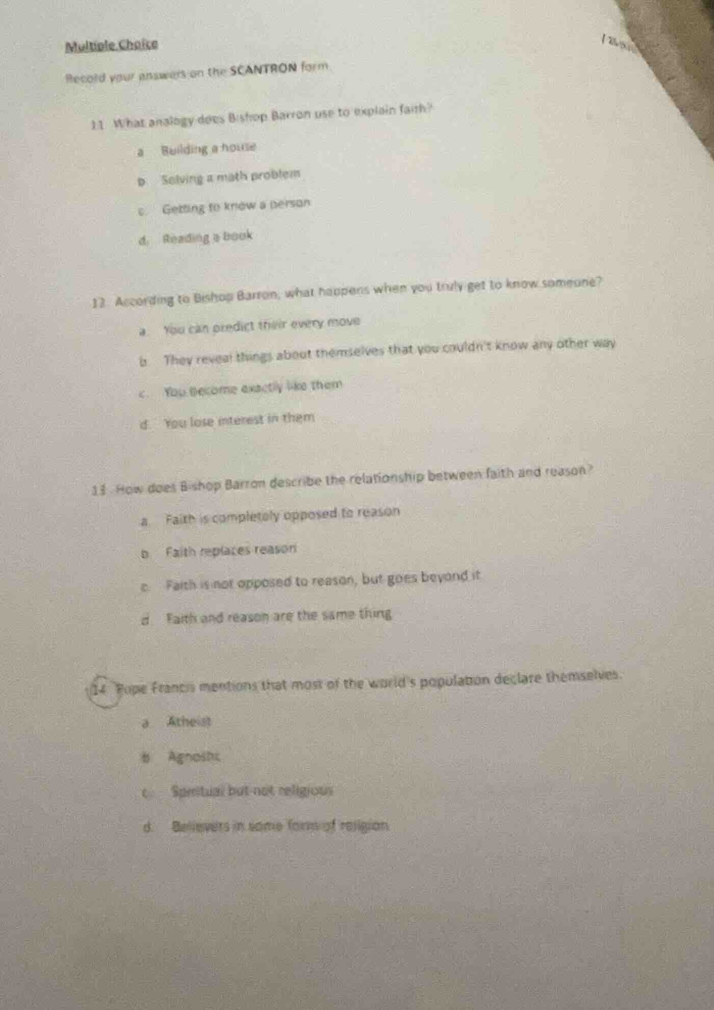multiple choice record your answers on the scantron form. 11 what analo…