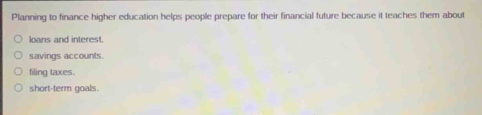 planning to finance higher education helps people prepare for their fin…