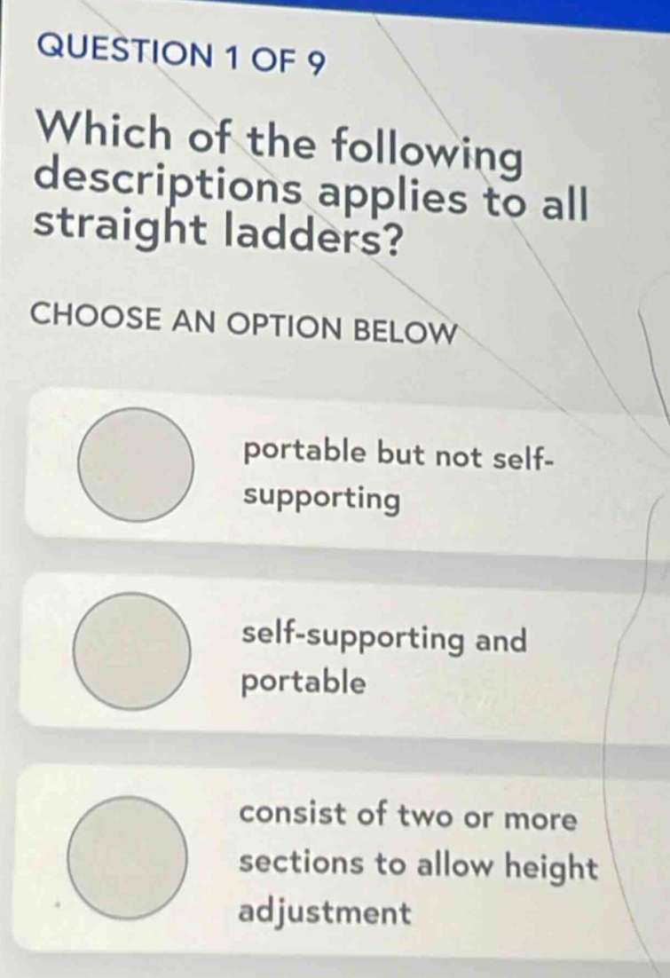 question 1 of 9 which of the following descriptions applies to all stra…