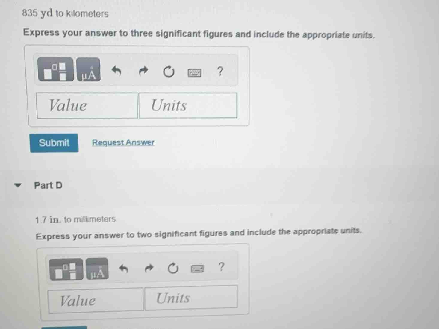 835 yd to kilometers express your answer to three significant figures a…