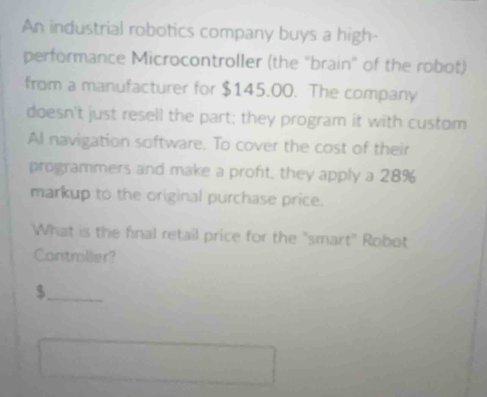 an industrial robotics company buys a high - performance microcontrolle…