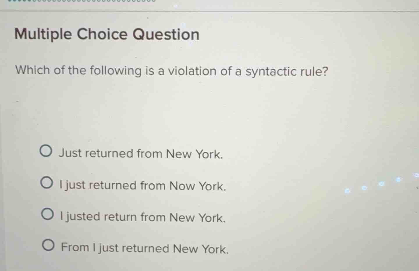 multiple choice question which of the following is a violation of a syn…