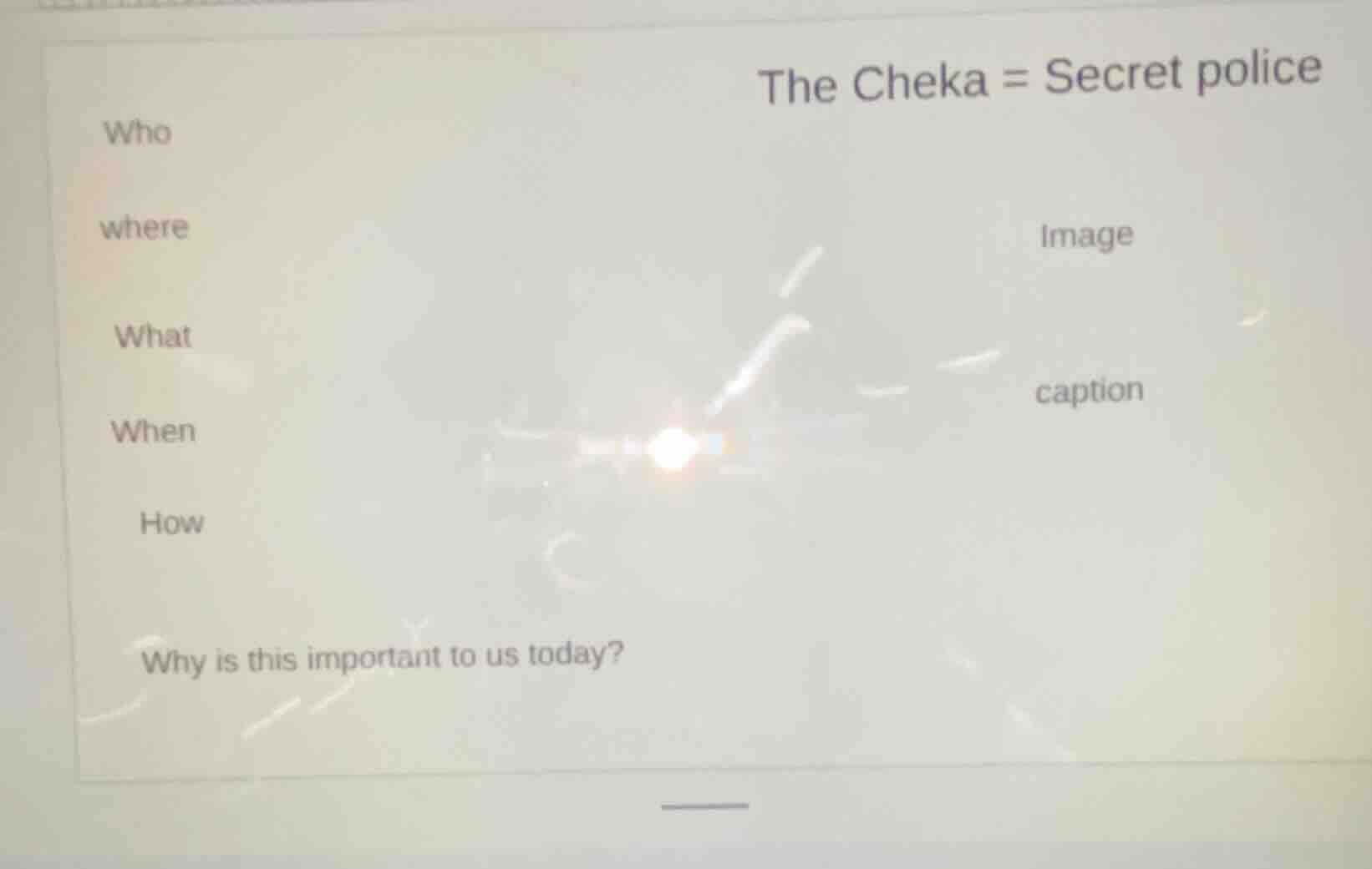 the cheka = secret police who where image what caption when how why is …