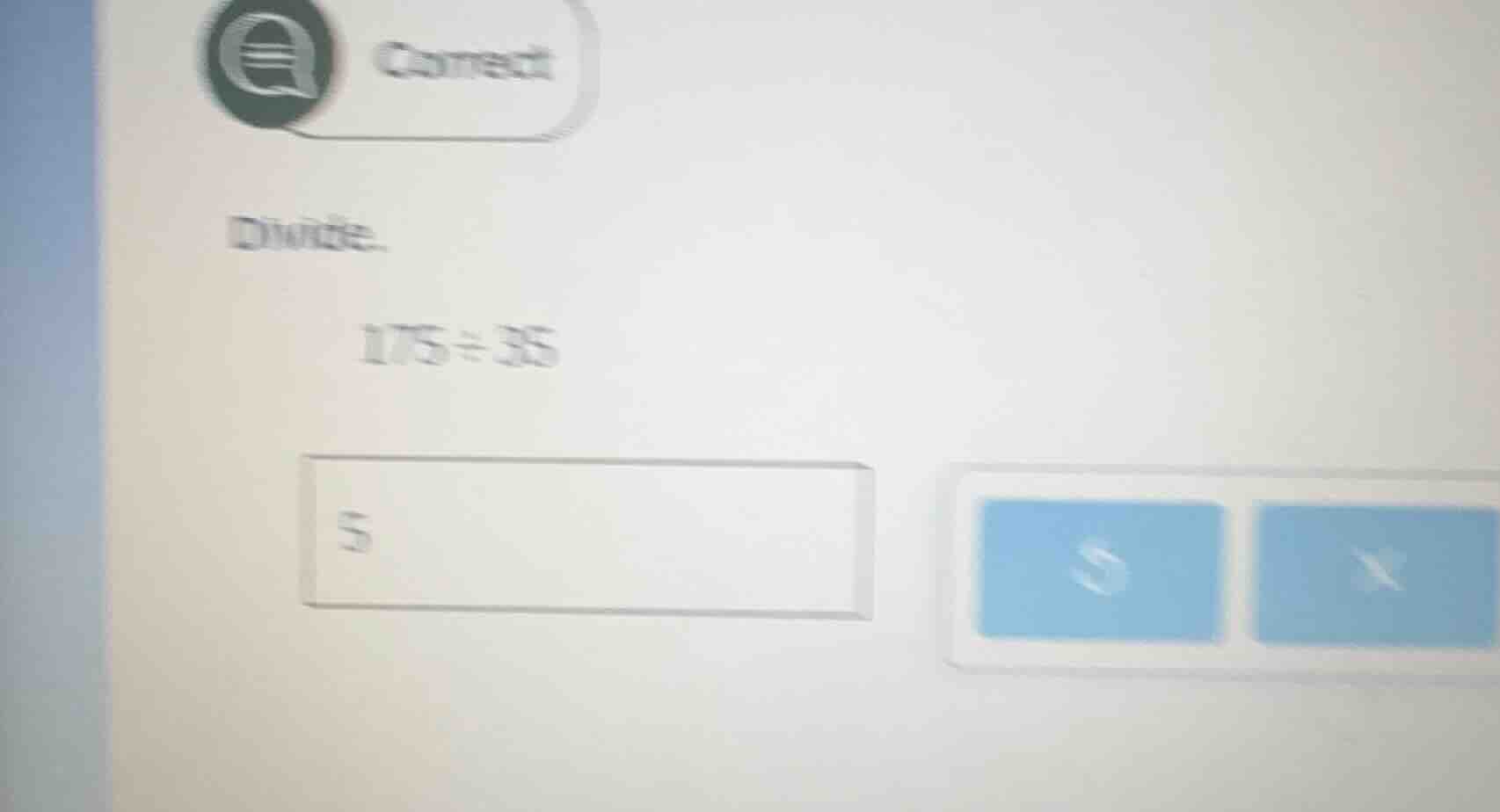 divide. 175÷35