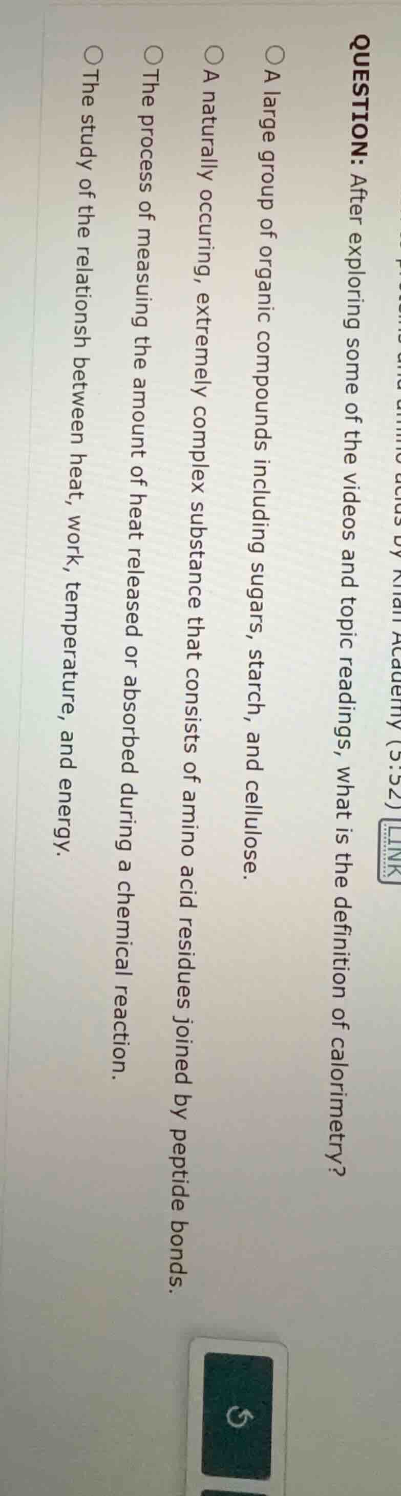 question: after exploring some of the videos and topic readings, what i…