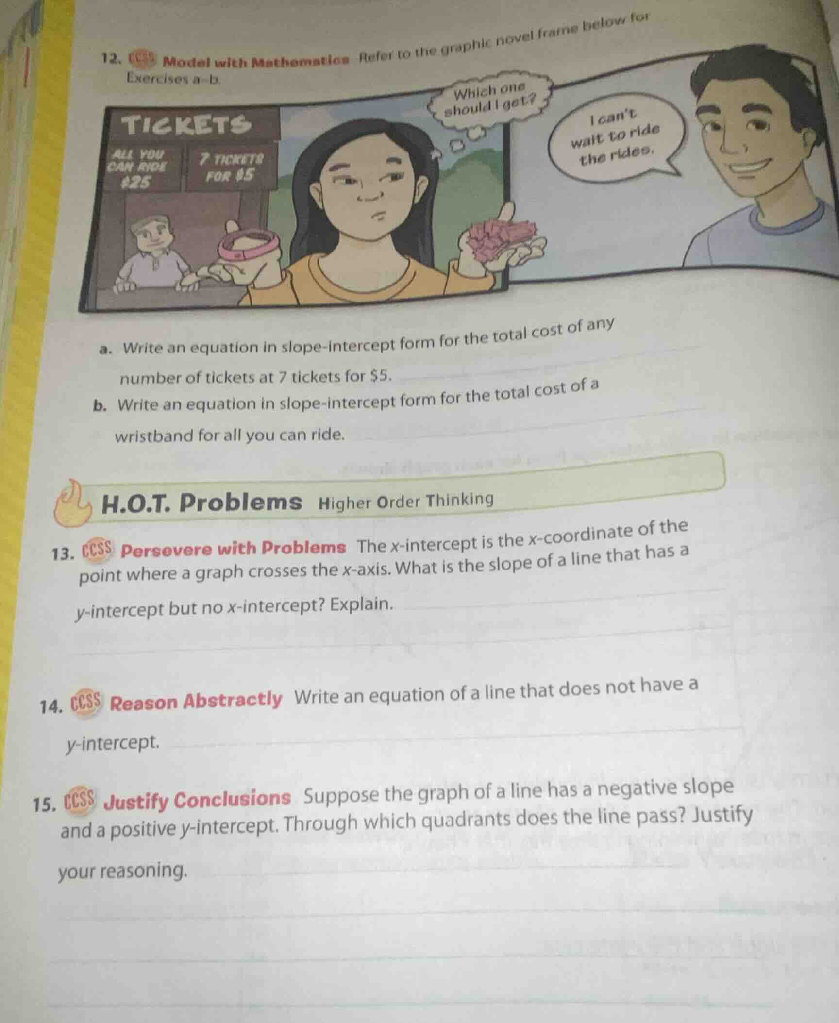 12. model with mathematics refer to the graphic novel frame below for e…