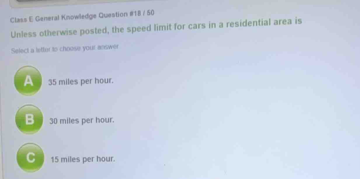 class e general knowledge question #18 / 60 unless otherwise posted, th…