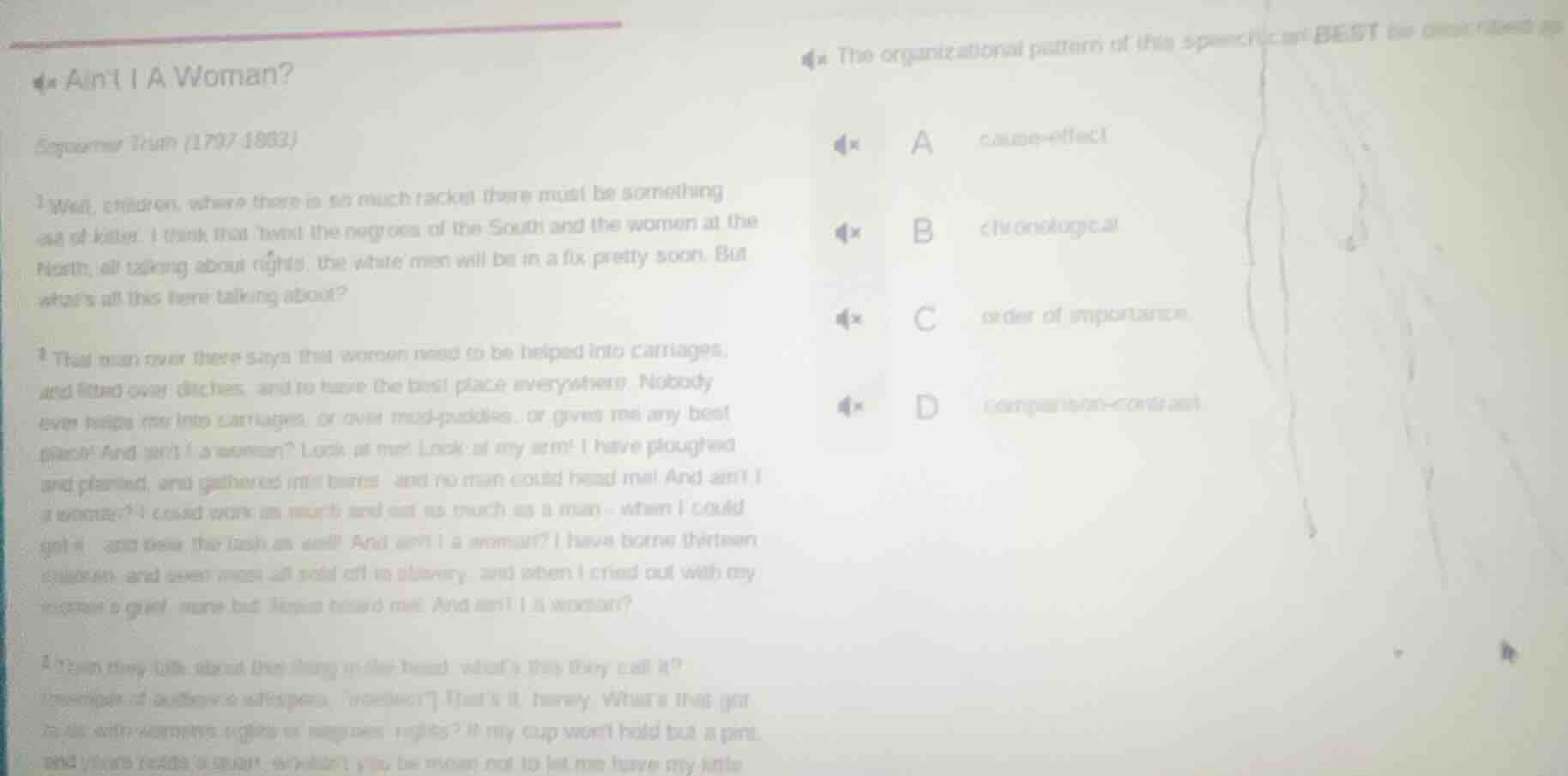 aint i a woman? sojourner truth (1797 - 1883) 1 well, children, where t…