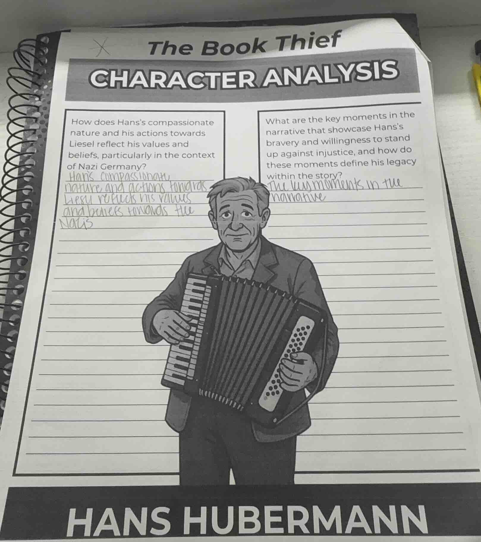 the book thief character analysis how does hanss compassionate nature a…