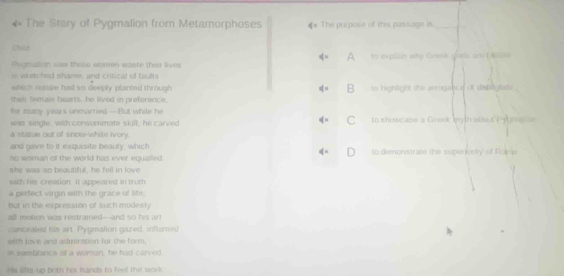 the story of pygmalion from metamorphoses pygmalion saw these women was…