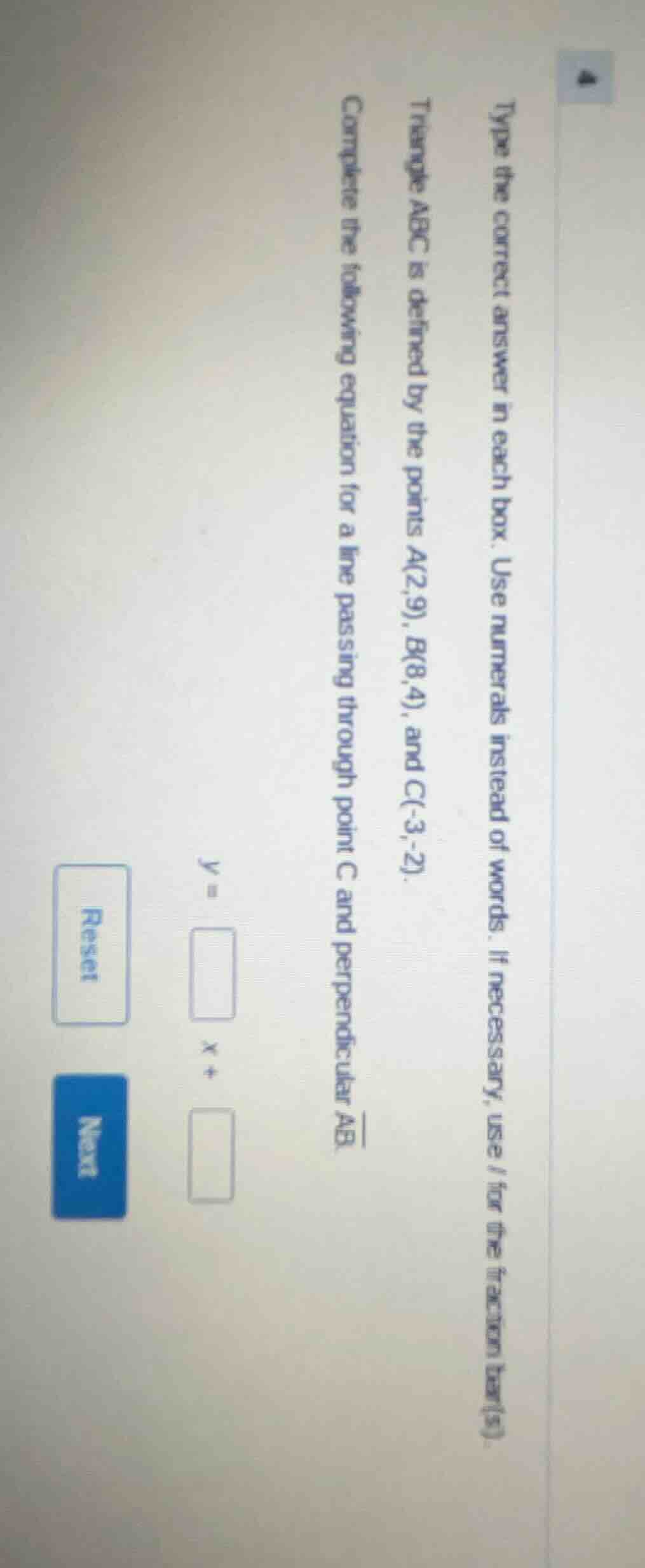 type the correct answer in each box. use numerals instead of words. if …